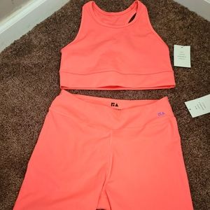 Big girls 2 piece bra/short athletic set-XXL(18)